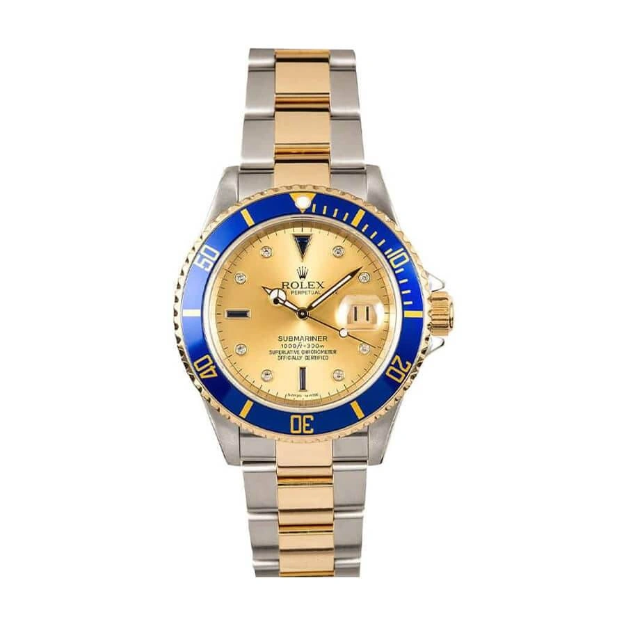 Unisex Rolex Submariner 16613 “Serti Two-Tone” Top Grade Clone 1: 903
