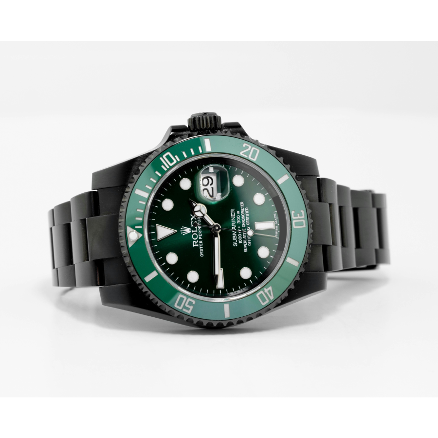 Reptime ZipUp Rolex Submariner Blaken 116611N “Green Dial” Ultra Precision Replica 907